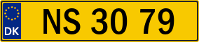 Trailer License Plate